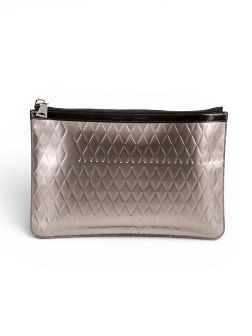 Proenza Schouler Patent Leather Clutch. Quilted Iced Pink Metallic Envelope Bag.
